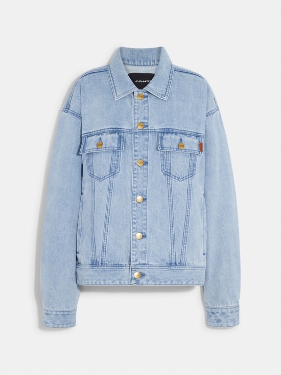 Coach Other - Authentic Coach Men's Novelty Denim Jacket Size Large NWT